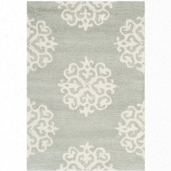 Safavieh Soho 9'6 X 13'6 Hand Tufted Wool Rug In Gray And Ivory