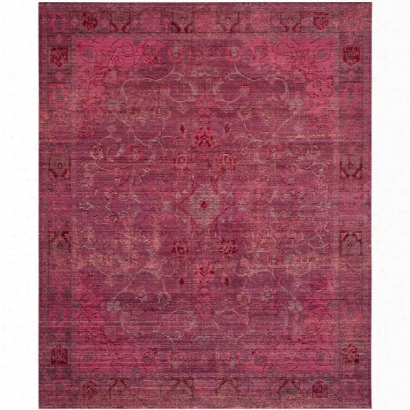 Safavieh Valencia 9' X 12' Power Loomed Polyester Rug In Red And Red