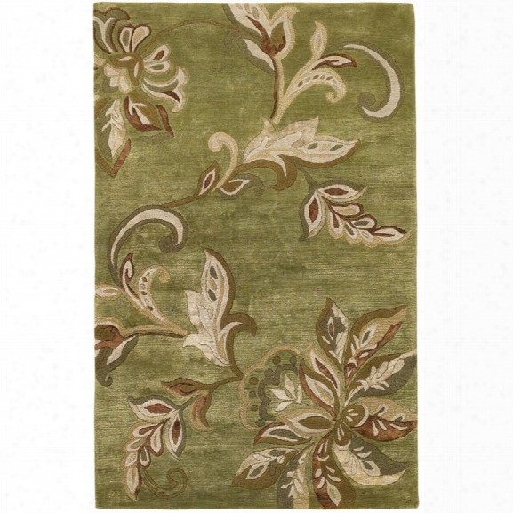 Kas Florence 8' X 10' Hand-tufted Wool Rug In Mint