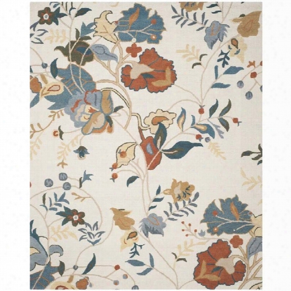 Safavieh Blossom Red Blue Country Rug - 9' X 12'