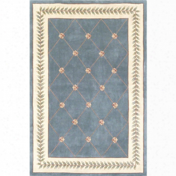 Kas Ruby 8' X 10'6 Hand-tufted Wool Runner Rug In Wedgewood