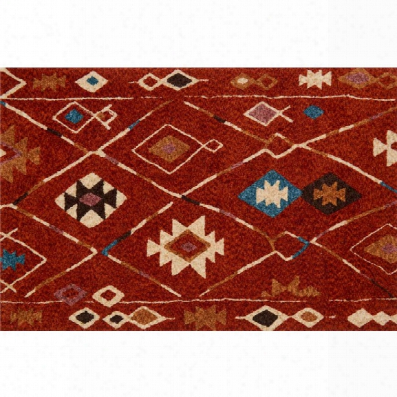 Loloi Kalliope 9'3 X 13' Contemporary Rug In Spice And Blue