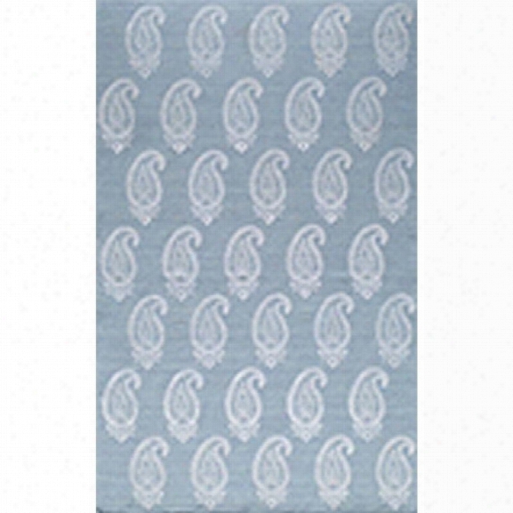 Momeni Lace Embroided 8' X 10' Rug In Soft Blue