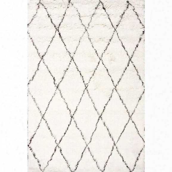 Nuloom 10' X 14' Hand Made Marrakech Shag Rug In Ivory