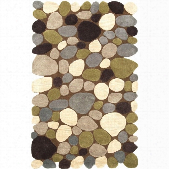 Nuloom 7' 6 X 9' 6 Hand Tufted Pebbles Rug In Brown