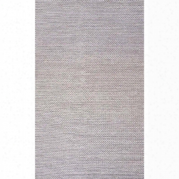 Nuloom 9' X 12' Hand Woven Chunky Woolen Cable Rug In Light Gray