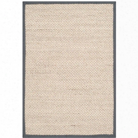 Safavieh Natural Fiber 10' X 14' Sisal Rug In Marble And Dark Gray