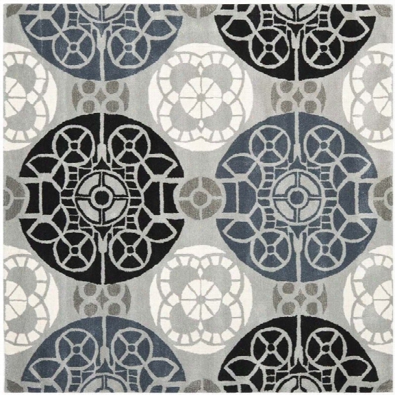 Safavieh Wyndham Grey Contemporary Rug - Square 8'9