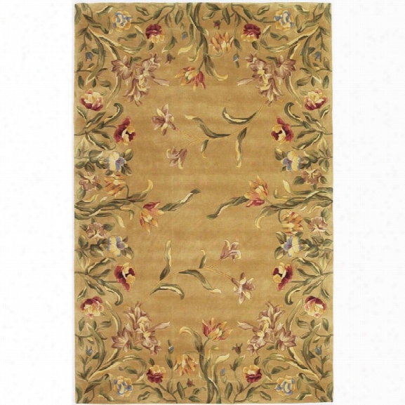 Kas Emerald 9'3 X 13'3 Hand-tufted Wool Rug In Gold