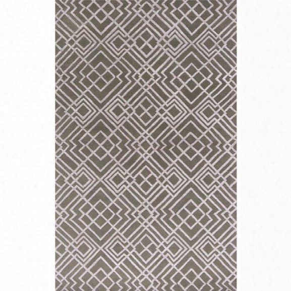 Kas Impressions 8' X 10'6 Hand-tufted Wool Rug In Pewter