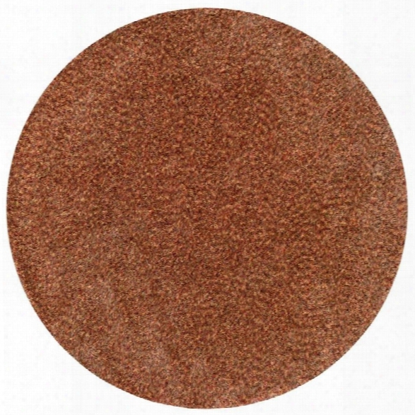 Loloi Callie 7'10 Round Hand Tufted Wool Shag Rug In Rust