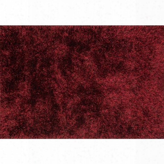 Loloi Linden 7'6 X 9'6 Shag Rug In Red