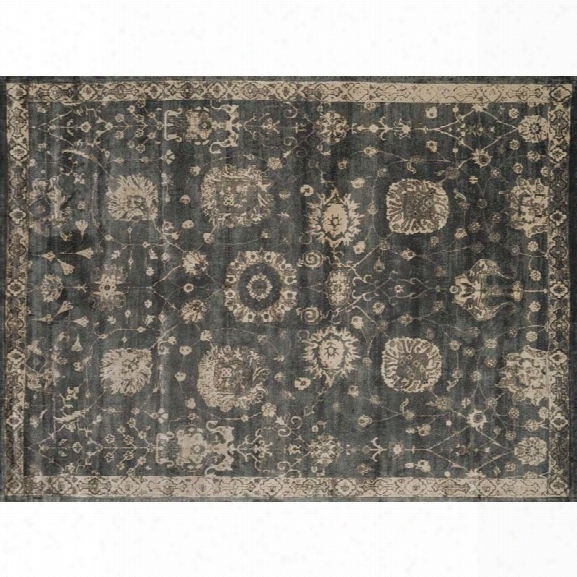 Loloi Nyla 12' X 15' Power Loomed Rug In Charcoal And Beige