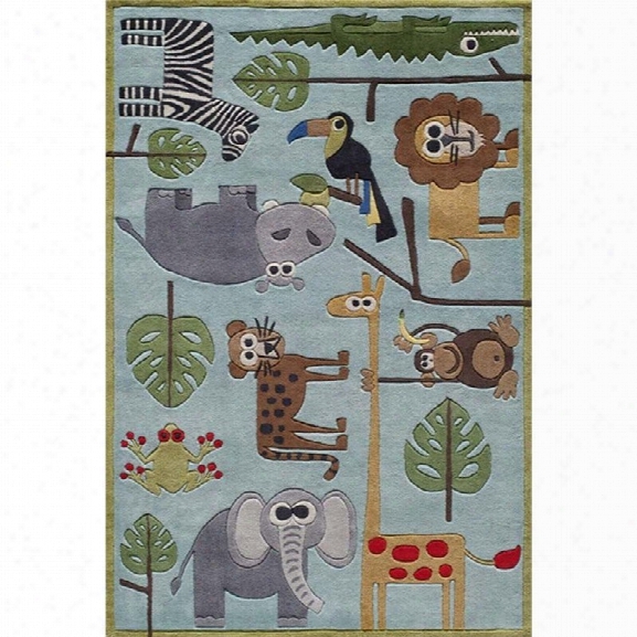 Momeni Lil Mo Whimsy 8' X 10' Rug In Blue