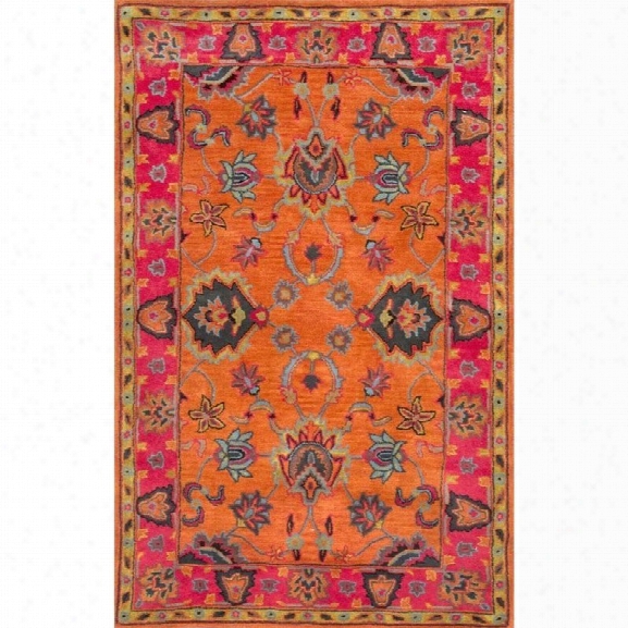 Nuloom 9'6 X 13'6 Hand Tufted Montesque Rug In Orange