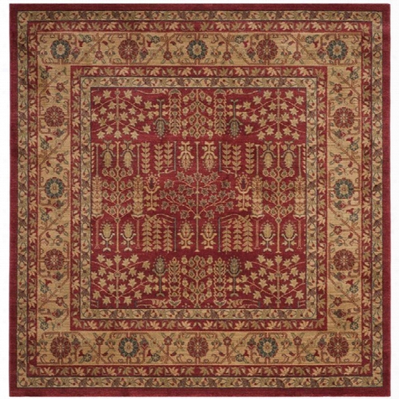 Safavieh Mahal 10' X 14' Rug In Red And Natural