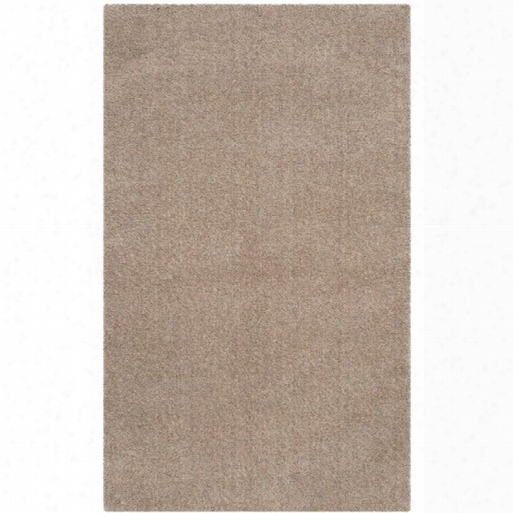 Safavieh Velvet Shag 9' X 12' Rug In Light Beige