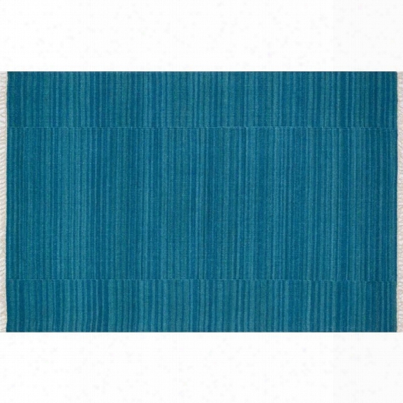 Loloi Anzio 7'9 X 9'9 Flat Weave Wool Rug In Blue