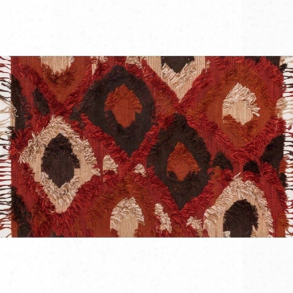 Loloi Fable 7'9 X 9'9 Bamboo Rug In Spice