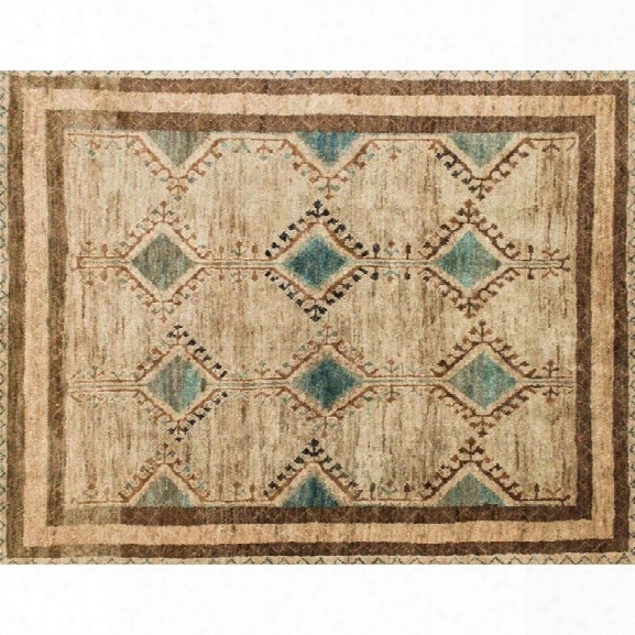 Loloi Nomad 9'6 X 13'6 Jute Rug In Aqua And Beige