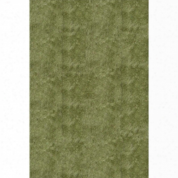 Momeni Luster Shag 9' X 12' Rug In Apple Green