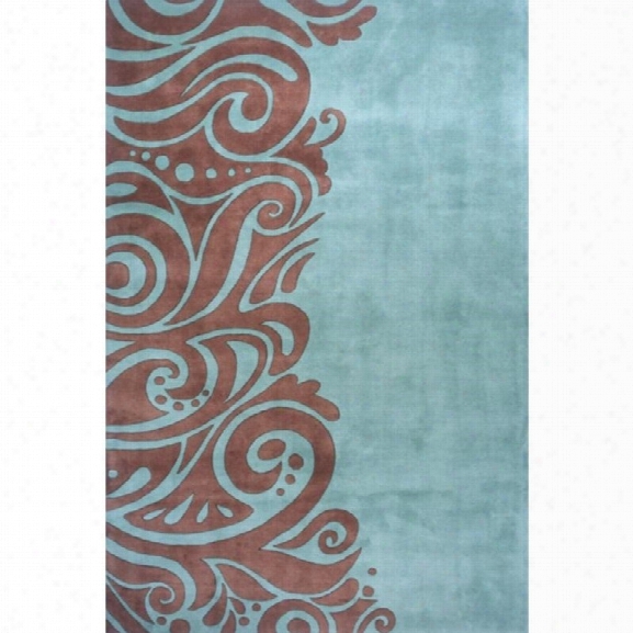 Momeni New Wave 9'6 X 13'6 Rug In Turquoise
