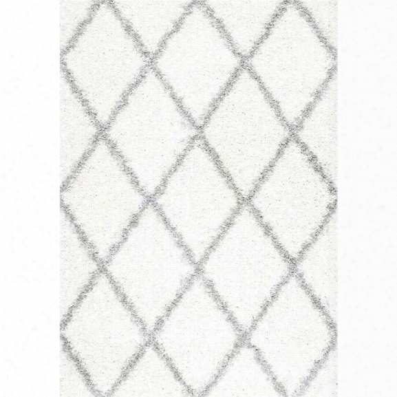 Nuloom 9'2 X 12'5 Shanna Shaggy Rug In White