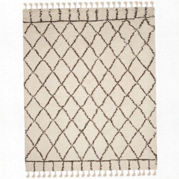 Safavieh Casablanca Shag 8' X 10' Hand Tufted Rug In Ivory And Brown