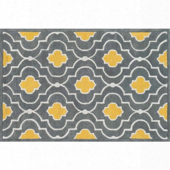Loloi Brighton 9'3 X 13' Hand Hooked Wool Rug In Gray And Gold