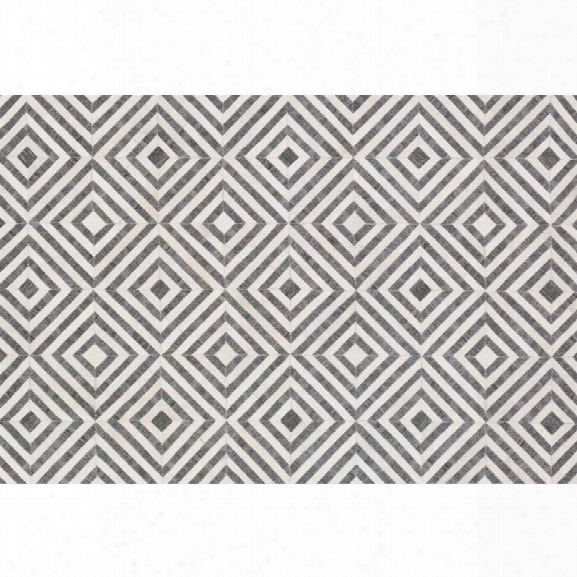 Loloi Dorado 9'3 X 13' Hide Rug In Charcoal And Ivory