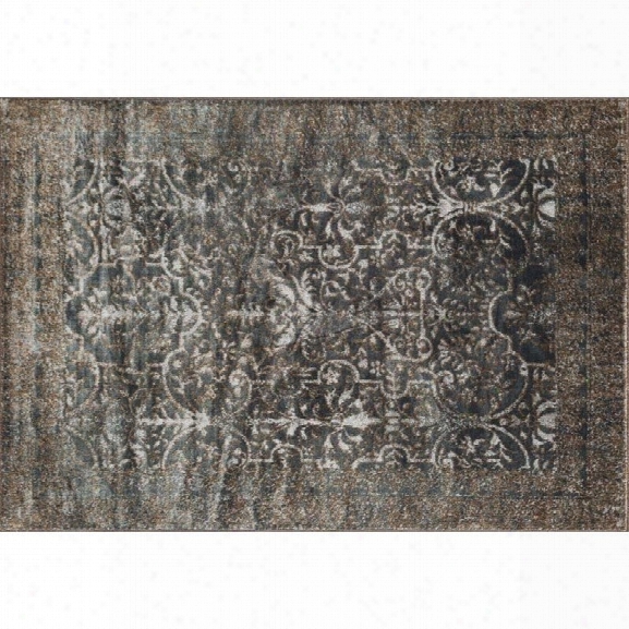 Loloi Elton 7'7 X 10'5 Power Loomed Rug In Slate And Bronze