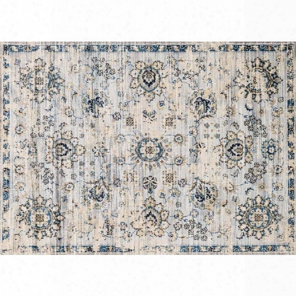 Loloi Torrance 9'3 X 13' Microfiber Rug In Gray And Navy