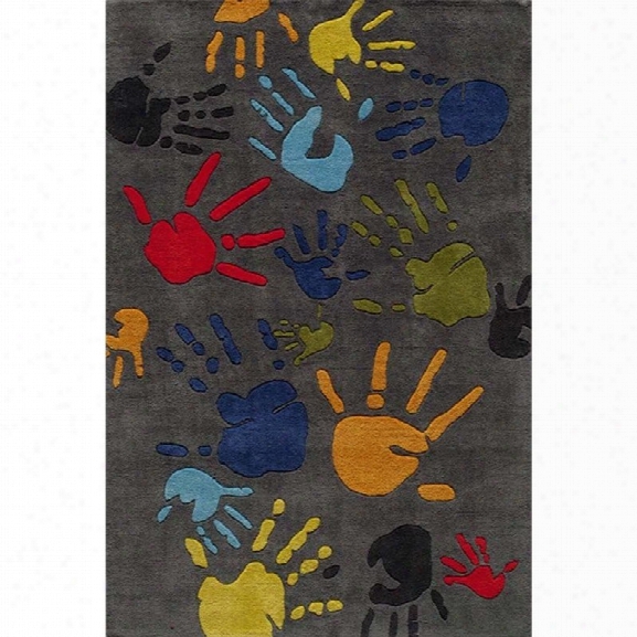 Momeni Lil Mo Whimsy 8' X 10' Rug In Gray