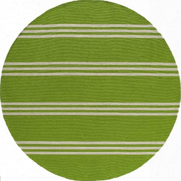 Momeni Veranda 9' X 9' Round Rug In Lime