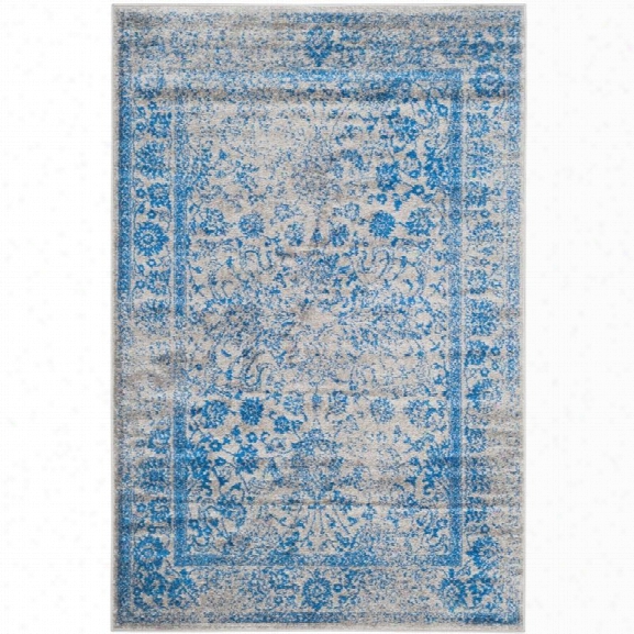Safavieh Adirondack 12' X 18' Power Loomed Rug In Gray And Blue