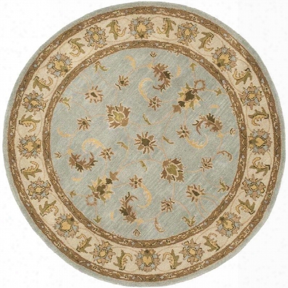 Safavieh Heritage Light Blue Traditional Rug - Round 10'