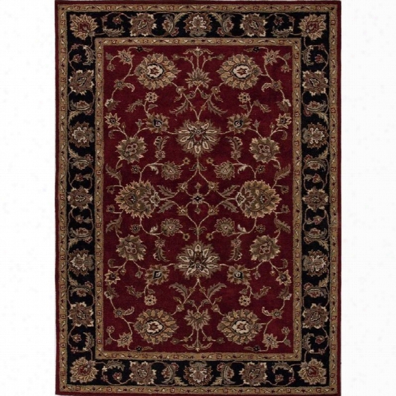 Jaipur Rugs Mythos 12' X 18' Hand Tufted Wool Rug In Red And Black