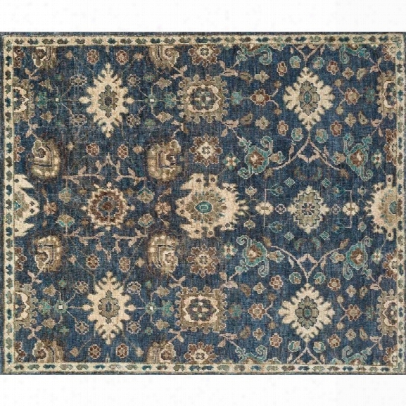 Loloi Empress 12' X 15' Hand Knotted Jute Rug In Denim And Beige