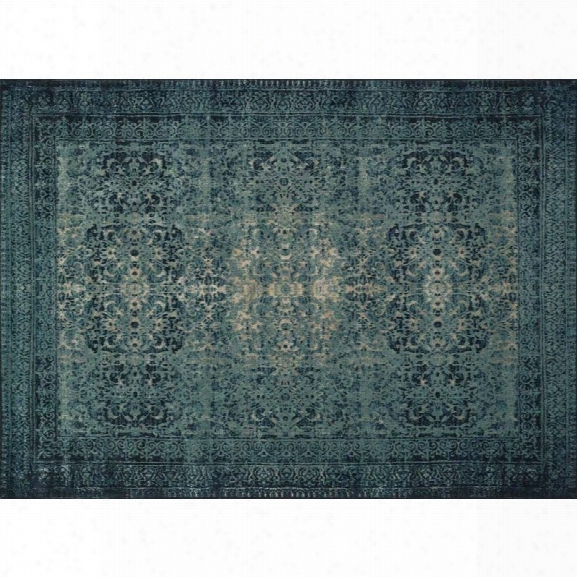 Loloi Journey 7'6 X 10'5 Power Loomed Wool Rug In Indigo And Blue