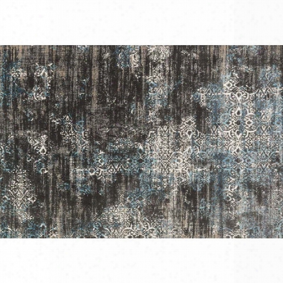 Loloi Kingston 12' X 15' Rug In Charcoal And Blue