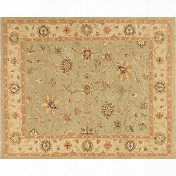 Loloi Laurent 9'6 X 13'6 Hand Knotted Wool Rug In Sage And Gravel