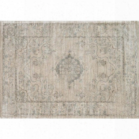 Loloi Nyla 12' X 15' Power Loomed Rug In Beige And Blue