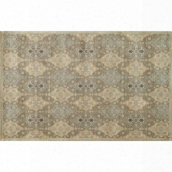 Loloi Nyla 5' X 7'6 Power Loomed Rug In Taupe And Gold