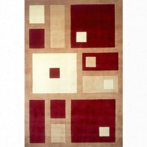 Momeni New Wave 9'6 X 13'6 Rug In Red