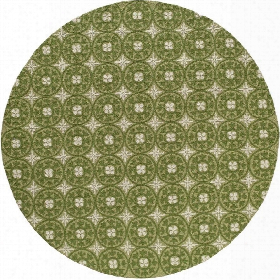 Momeni Veranda 9' X 9' Round Rug In Grass