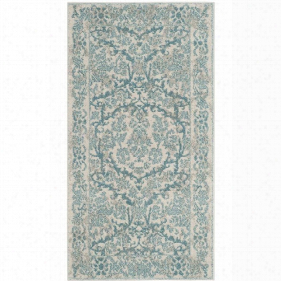 Safavieh Evoke 11' X 15' Rug In Ivory And Light Blue