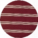 Momeni Veranda 9' X 9' Round Rug in Red