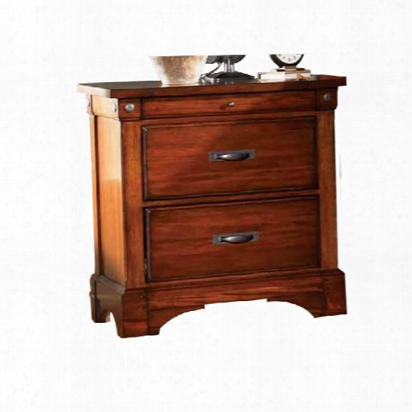 A-america Kalispell 2 Drawer Nightstand In Mahogany