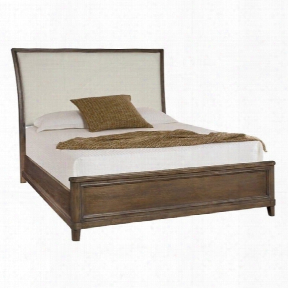 American Drew Park Studio Wood Upholstered Sleigh Bed-california King