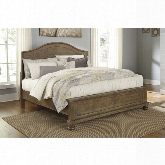 Ashley Trishley King Panel Bed In Light Brown